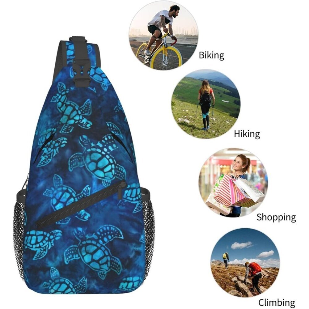 Elevate Your Adventures with the Stylish Sea Turtle Sling Bag - Waterproof - Picture 6 of 8